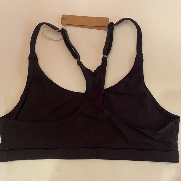 NWT SKIMS Fits Everybody Racerback Bralette Black Size Medium - Picture 5 of 7